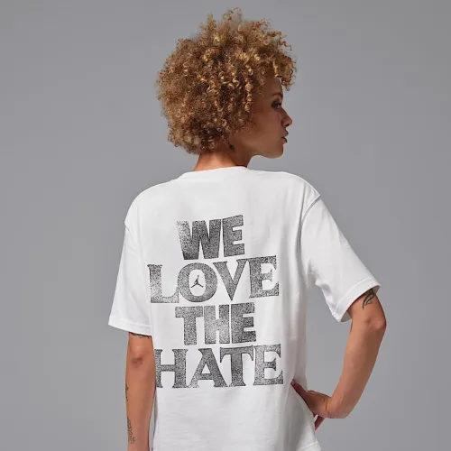 Nike Jordan Sport жіноча Dri-FIT Graphic футболка колір білий