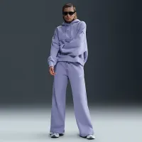 Nike Sportswear Phoenix Fleece женская С высокой Талией Wide-Leg Sweatpants цвет фиолетовый