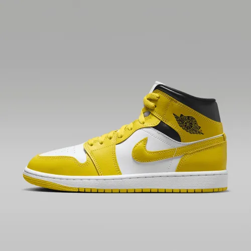 Nike Air Jordan 1 Mid женская Кроссовки цвет белый