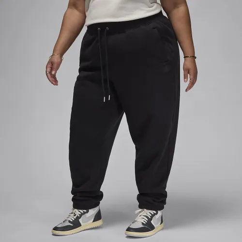 Nike Jordan Flight Fleece женская Pants (большие размеры) цвет черный