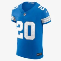 Barry Sanders Detroit Lions чоловічі Nike Dri-FIT NFL Elite Football Jersey блакитний