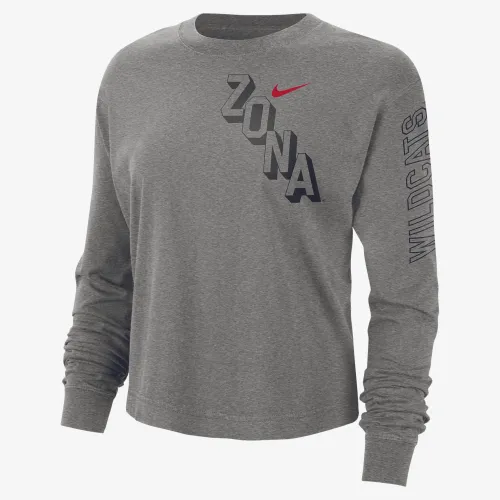 Arizona Heritage жіноча Nike College Boxy Crew-Neck футболка колір сірий