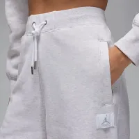 Nike Jordan Flight Fleece жіноча Open-Hem Pants колір коричневий