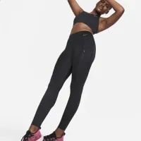 Nike Go женская Firm-Support Mid-Rise Full-Length лосины с карманамицвет черный