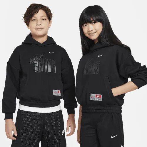 Nike Culture of баскетбольні Big дитячі Pullover Fleece Толстовка з капюшоном колір чорний