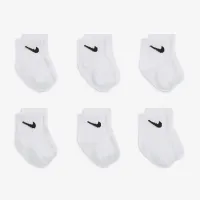 Nike Logo Ankle носки Box набор (6 пары) Baby носки цвет белый