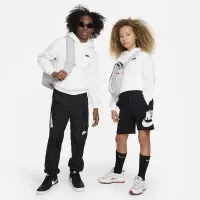 Nike Sportswear Club Fleece Big детские Pullover Толстовка с капюшоном цвет белый