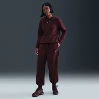 Nike Sportswear Phoenix Fleece жіноча З високою талією оверсайз Sweatpants колір червоний