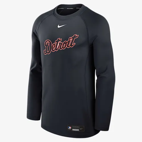Detroit Tigers Authentic Collection Game Time чоловічі Nike Dri-FIT MLB Pullover Crew блакитний