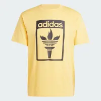 Футболка adidas Originals Trefoil Torch JJ1220 - желтая