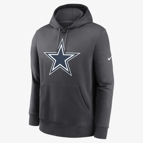 Dallas Cowboys Logo Club Men’s Nike NFL Pullover Толстовка з капюшоном колір сірий