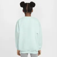 Nike Sportswear Club Fleece Big детские (Girls') оверсайз Crew-Neck свитшот синий