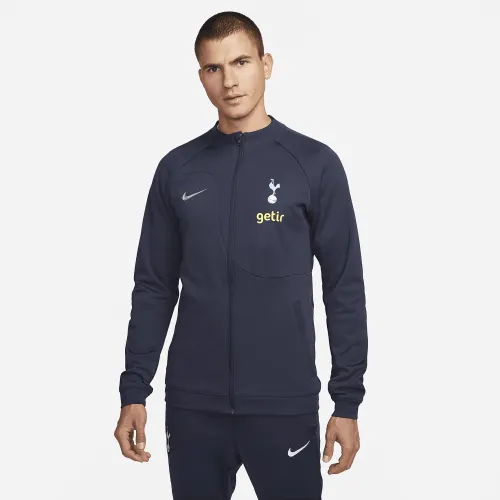 Tottenham Hotspur Academy Pro чоловічі Nike Full-Zip Knit Soccer Куртка блакитний