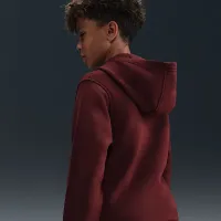 Nike Sportswear Club Fleece Big детские Full-Zip Толстовка с капюшоном цвет красный