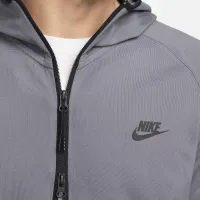 Nike Tech мужские Lightweight Knit Full-Zip Толстовка с капюшоном цвет серый