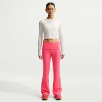 Nike Sportswear Chill Knit женская Mid-Rise Tight Ribbed Pants Pink