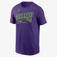 Tampa Bay Rays Cooperstown Retro чоловічі Nike MLB футболка колір фіолетовий