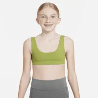 Nike Alate All U Big детские (Girls') Sports Bra цвет зеленый