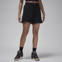 Nike Jordan Flight Fleece жіноча Diamond шорти колір чорний