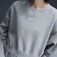 Nike Sportswear Phoenix Fleece женская Over-оверсайз Crew-Neck свитшот цвет серый