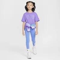 Nike Femme Pop Little дитячі футболка колір фіолетовий