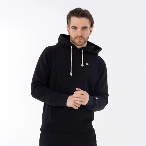 Кофта/футболка Champion Reverse Weave Fleece Толстовка с капюшоном 217976-KK001 -  Черная