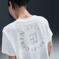 Nike Slam женская Dri-FIT Short-Sleeve Cropped Tennis футболка цвет белый