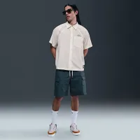 Nike SB Dri-FIT Woven Short-Sleeve Bowler Shirt колір білий