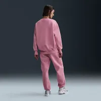 Nike Sportswear Phoenix Fleece женская оверсайз Crew-Neck свитшот Pink
