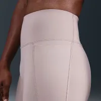 Nike Universa жіноча З високою талією 7/8 лосіни with No Front Seam колір коричневий
