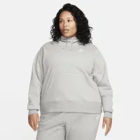 Nike Sportswear Club Fleece жіноча Funnel-Neck Толстовка з капюшоном (великі розміри) колір сірий