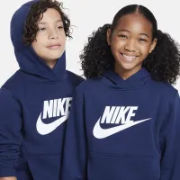 Nike Sportswear Club Fleece Big детские Толстовка с капюшоном синий