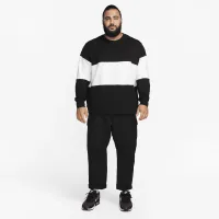 Nike Club чоловічі French Terry Color-Blocked Crew колір чорний