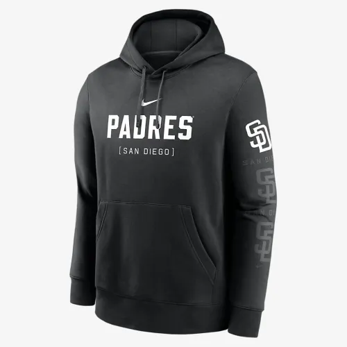 San Diego PaКостюм Fashion Club мужские Nike MLB Pullover Толстовка с капюшоном цвет черный
