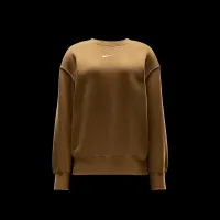 Nike Sportswear Phoenix Fleece женская оверсайз Crew-Neck свитшот цвет коричневый