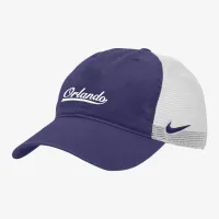 Orlando Pride Heritage86 Nike Soccer Trucker Hat цвет фиолетовый