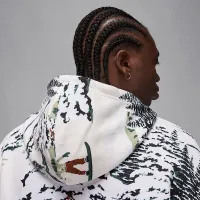 Nike Jordan Brooklyn Fleece мужские Pullover Толстовка с капюшоном цвет белый