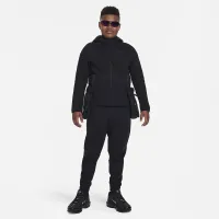 Nike Sportswear Tech Fleece Big дитячі (для хлопчиків) Full-Zip Толстовка з капюшоном (Extended Size) колір чорний