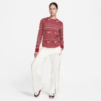 Nike Sportswear Essential женская Long-Sleeve Holiday Top цвет красный