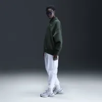 Nike Sportswear Phoenix Fleece женская оверсайз 1/4-Zip Polo цвет зеленый