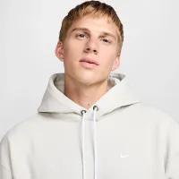 Nike Solo Swoosh мужские Fleece Pullover Толстовка с капюшоном цвет серый