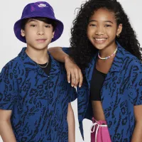 Nike SB Big дитячі Dri-FIT Button-Down Skate Shirt блакитний