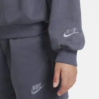 Nike Sportswear Icon Fleece Big дитячі оверсайз світшот колір сірий