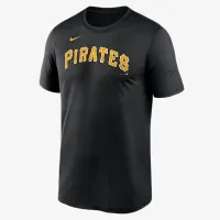 Pittsburgh Pirates Fuse Wordmark Legend мужские Nike Dri-FIT MLB футболка цвет черный