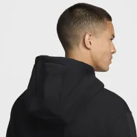 Nike Swoosh чоловічі Dri-FIT French Terry Pullover Fitness Толстовка з капюшоном колір чорний