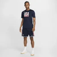 USA Practice чоловічі Nike баскетбольні футболка блакитний