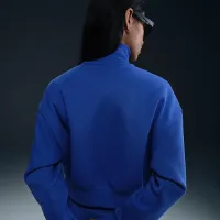 Nike Sportswear Phoenix Fleece женская 1/2-Zip Cropped свитшот синий