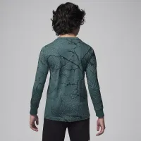 Nike Jordan Big детские Jumpman Cement Long Sleeve футболка цвет зеленый