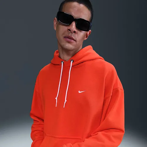 Nike Solo Swoosh чоловічі French Terry Pullover Толстовка з капюшоном колір червоний