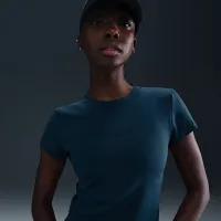 NikeCourt Advantage жіноча Dri-FIT Short-Sleeve Tennis Top блакитний